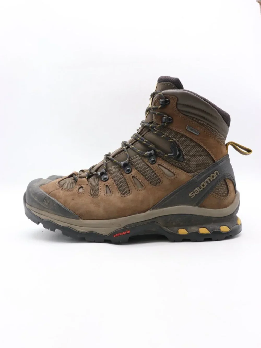 Salomon Quest 4D GTX Hiking Boots Men's 9.5 Brown Waterproof Gore-Tex Trail Boot